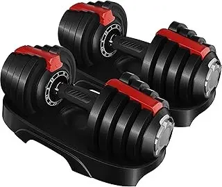 Verstellbares Hantel-Set Schnellverstellung Krafttraining Heimtraining Ansicht 4