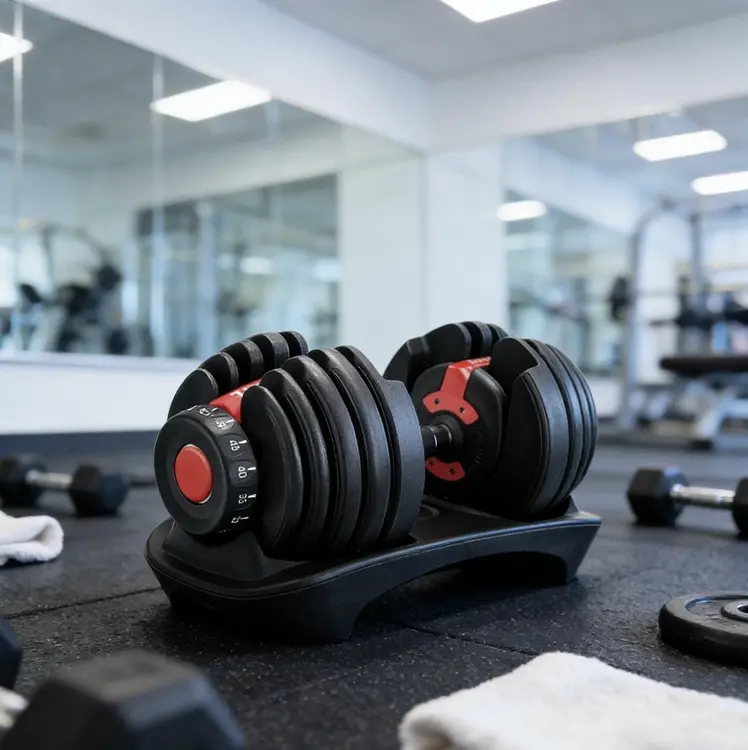 Verstellbares Hantelset Schnellverstellung Krafttraining Heimtraining Ansicht 2