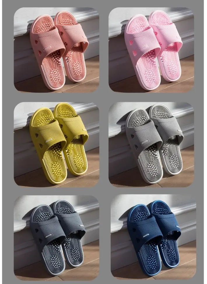 Nuevas Zapatillas de Masaje Hombres Mujeres Hogar Baño Antideslizantes Transpirables Acupuntura Pie Acupoin... vista 3