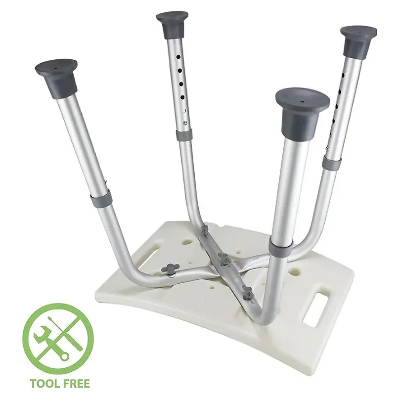 Chaise de Salle de Bain en Plastique Confortable Réglable en Hauteur Assemblage sans Outils Vente en Gros... vue 3