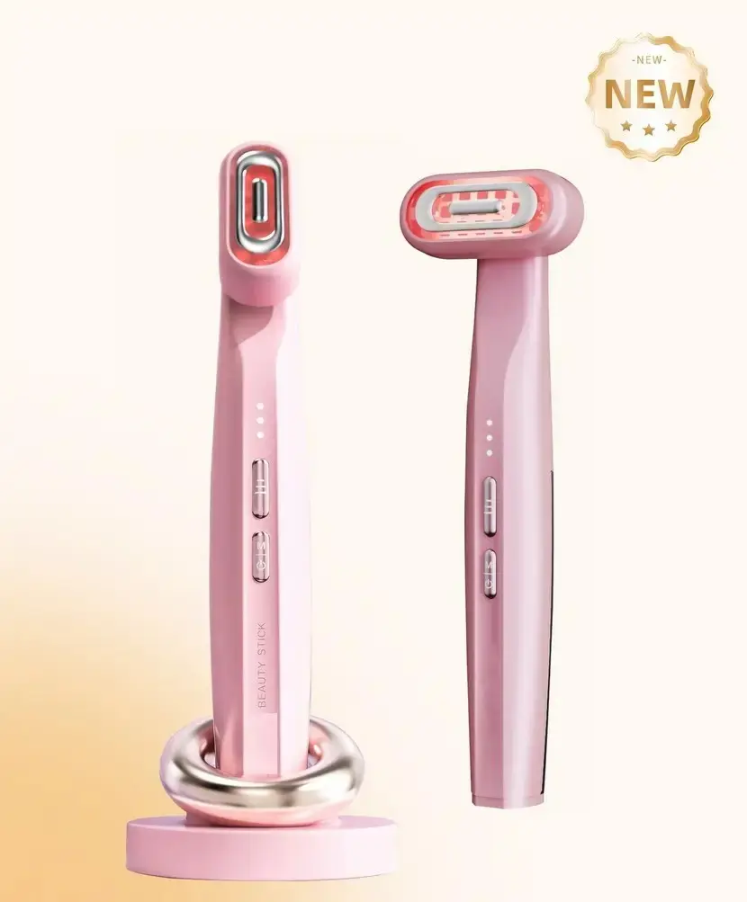 Beauty-Wand Rot- und Blau-LED-Lichttherapie Gesichtsmassagegerät