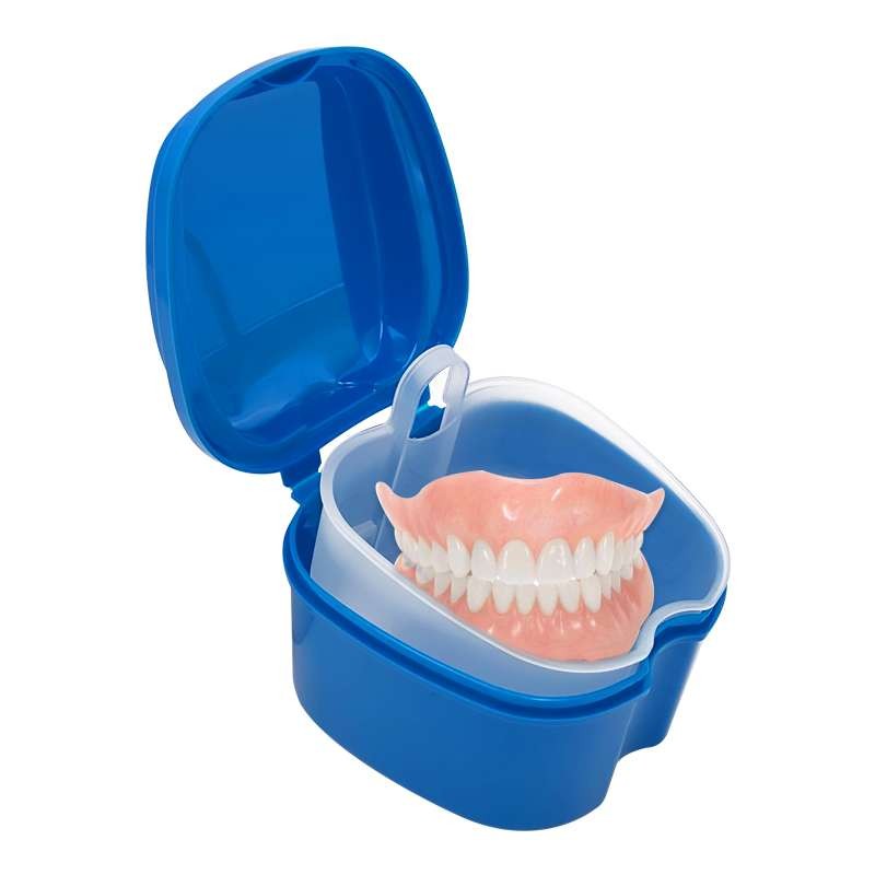 Denture Bath Box Case with Hanging Net view 2
