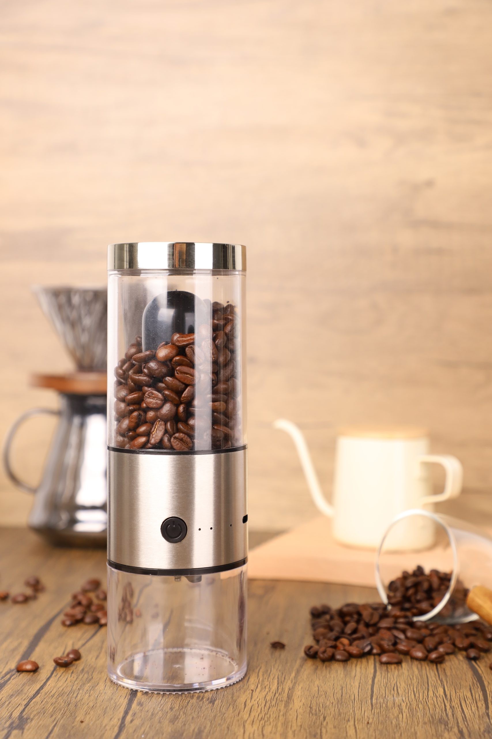 Transparent Style Electric Coffee Grinder