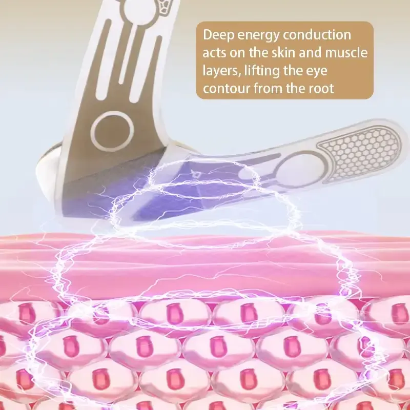 Rotlicht-Therapie Augenmaske Mikrostrom Anti-Falten Gerät Ansicht 4