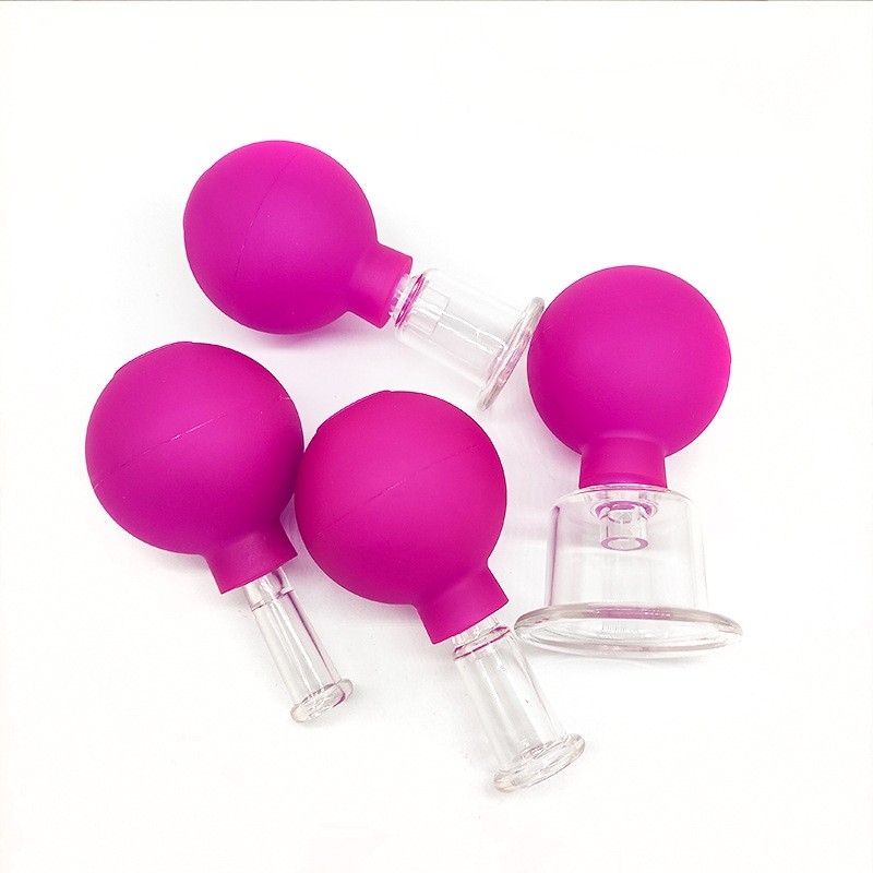 4in1 Glass Cupping Set Glass Silicone PVC Cupping Cups Massage Vacuum Suction... view 2