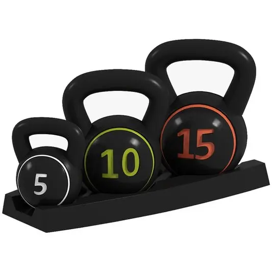 Set de Pesas Rusas con Rack Entrenamiento de Fuerza Gimnasio en Casa vista 4