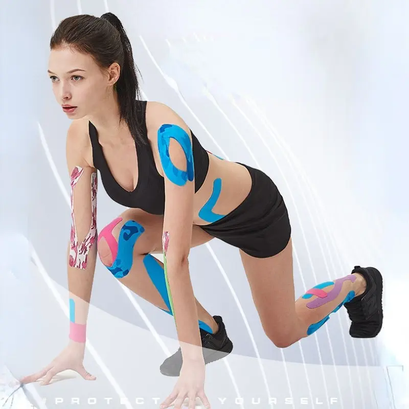 Cinta Kinesiológica de Color Puro para Soporte Muscular vista 2