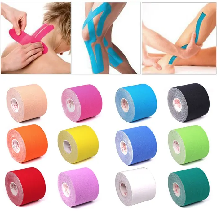 Cinta Quinesiología de Color Puro para Soporte Muscular vista 4
