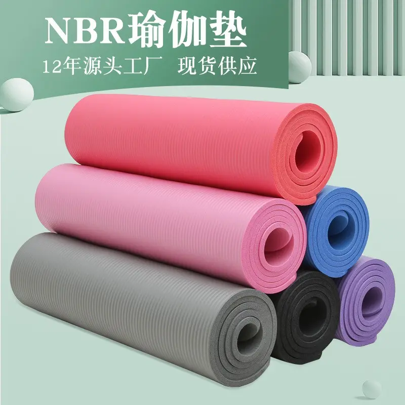 Esterilla de yoga de ejercicio NBR extra gruesa alta densidad anti-desgarro y almohadilla de rodilla con ca... vista 3