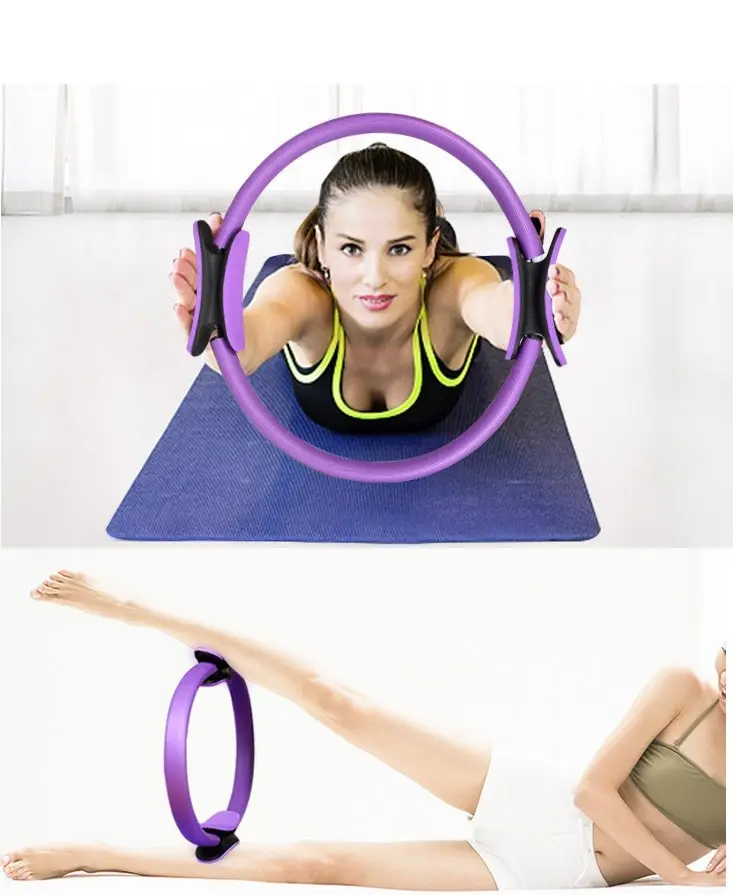 Anneau de Pilates pour Femmes Ensemble Équipement Fitness à la Maison Cercle Magique Yoga Kegel ... vue 3