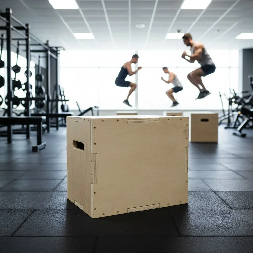 3-in-1 Holz-Plyometrische Sprungbox Fitness-Training Plyo-Box Ansicht 4