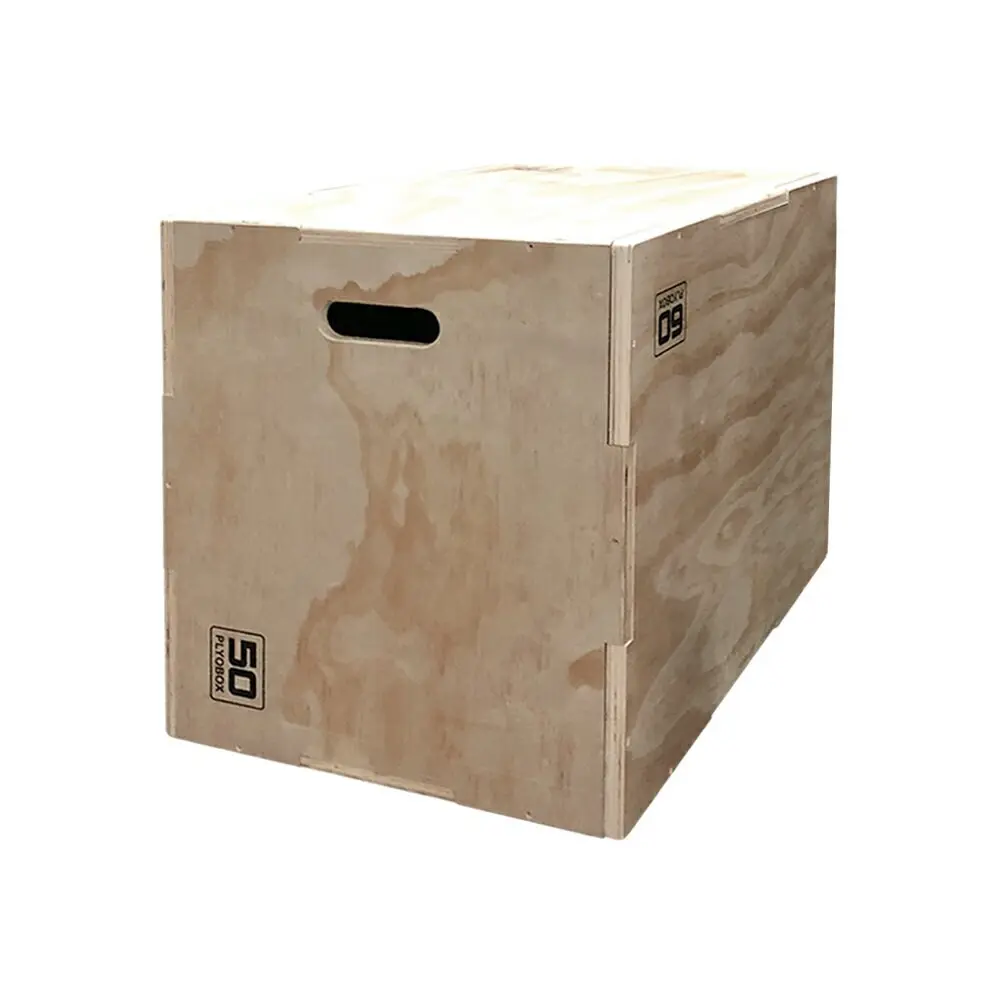 3-in-1 Holz-Plyometrische Sprungbox Fitness Training Plyo Box Ansicht 3