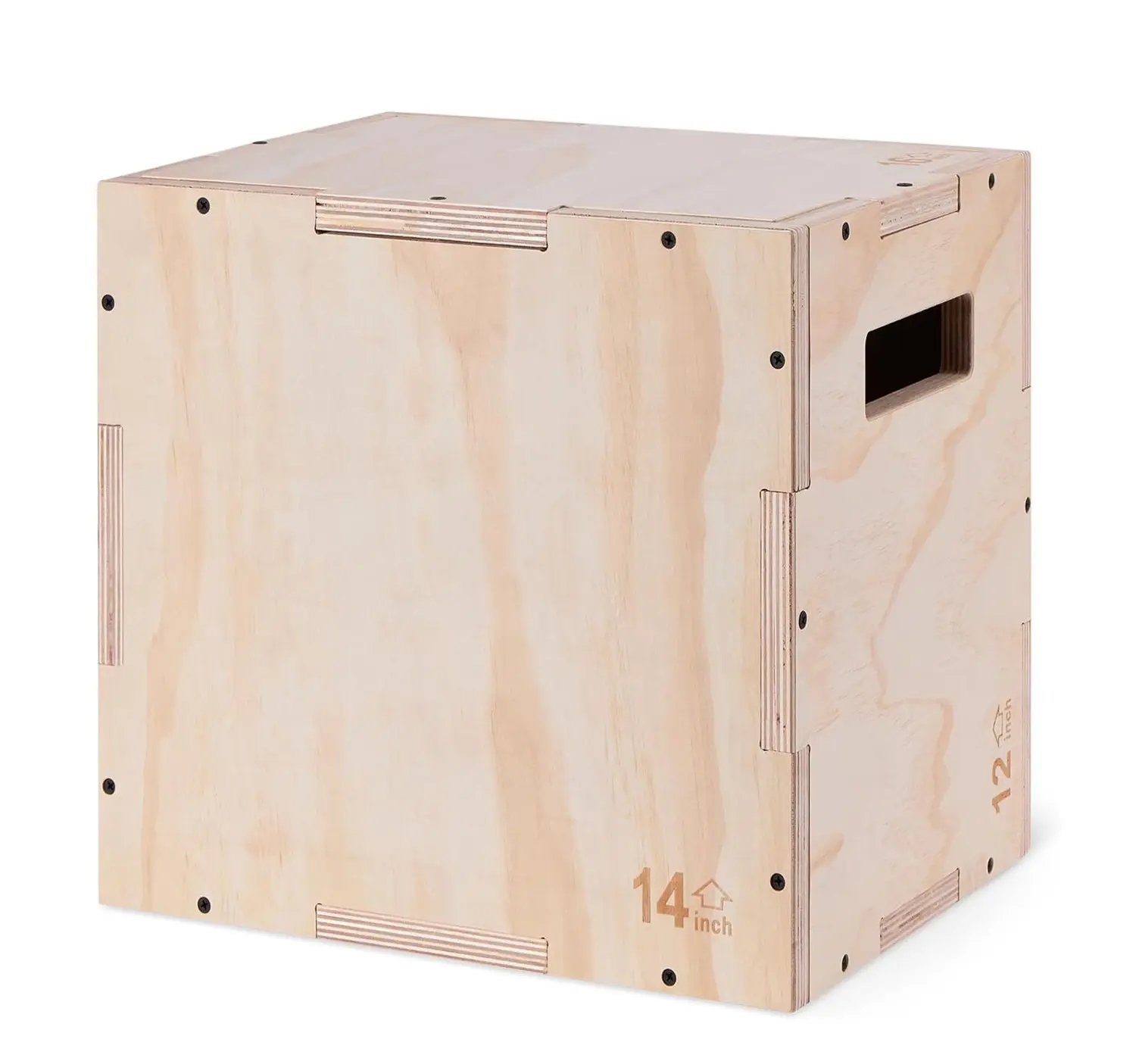3-in-1 Holz-Plyometrische Sprungbox Fitness-Training Plyo-Box