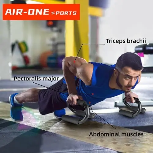Liegestütz-Ständer rutschfeste Trainingsgriffe Heimfitness Ansicht 3