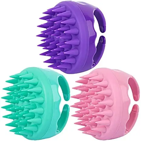 Haarscalp-Massager Shampoo-Bürste Silikon-Kopfwaschbürste Handge...