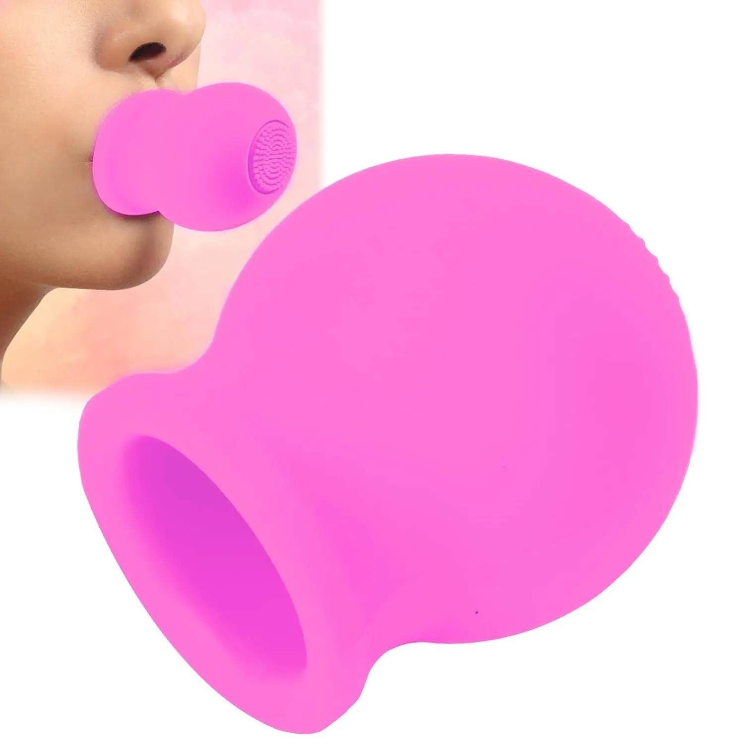 silikon-lippenpumpe mit der bürste