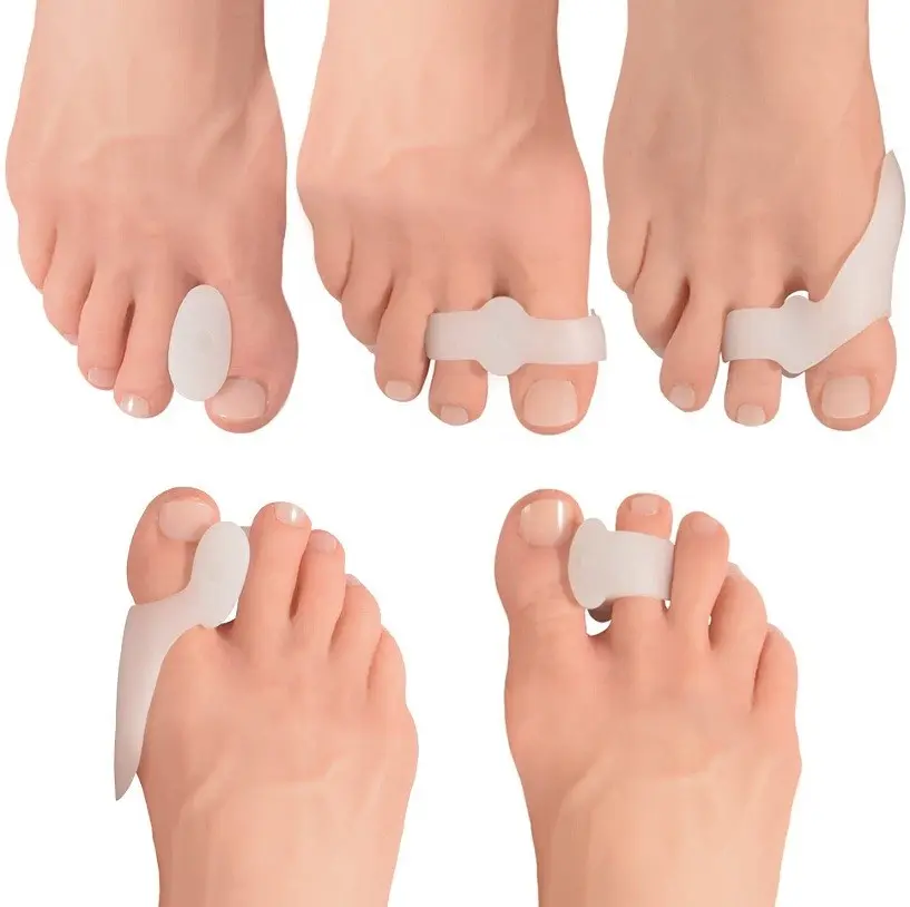 2PCS Silikon-Gel-Daumenkorrektor Hallux-Valgus-Schutz für Fußzehen Sep... Ansicht 4