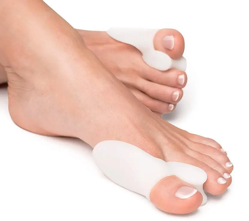 2PCS Silikongel-Daumenkorrektor Hallux Valgus Zeh Fuß Pro...