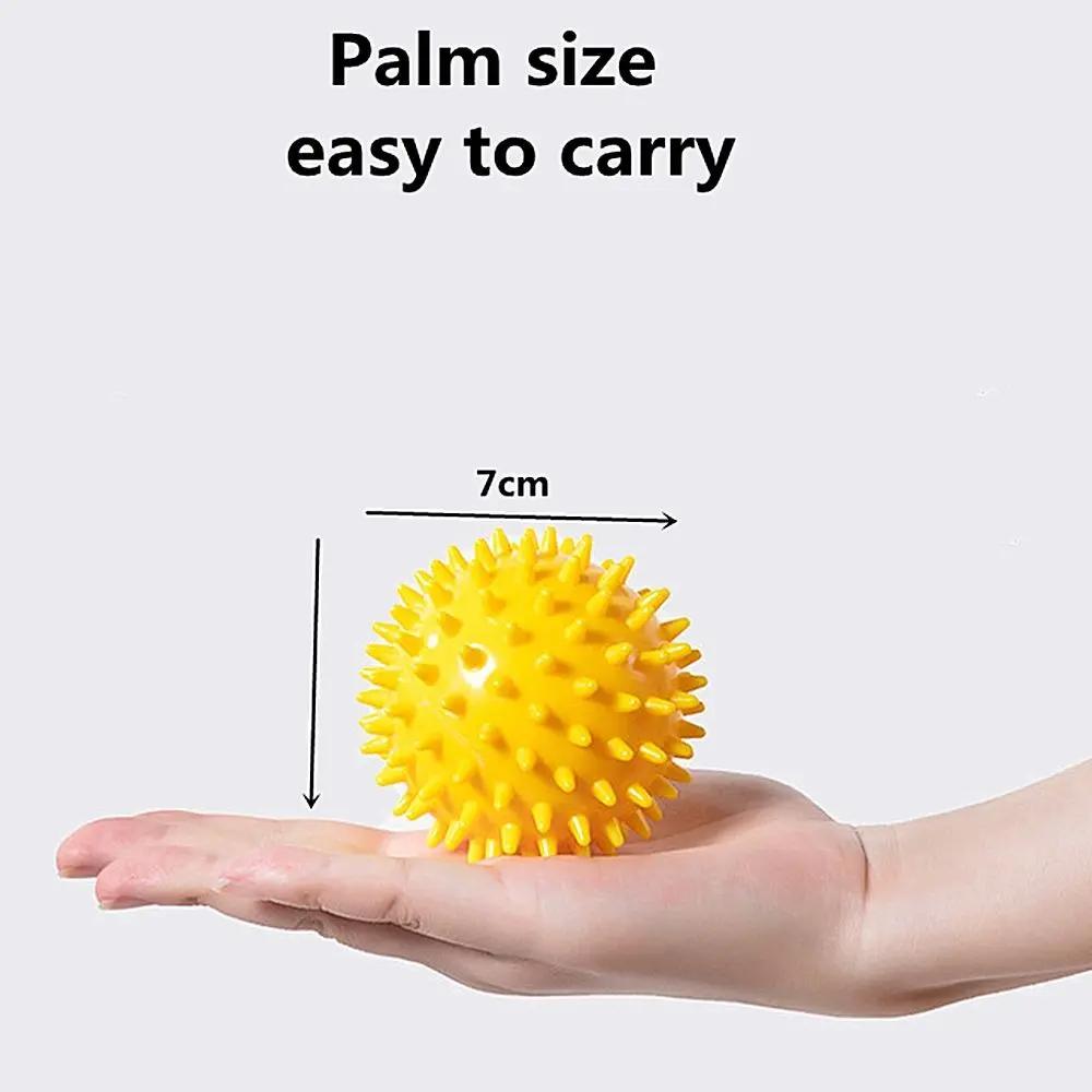 Bola de Masaje de PVC Duradera con Púas Punto Gatillo Deporte Fitness Mano Pie Dolor Alivio... vista 3