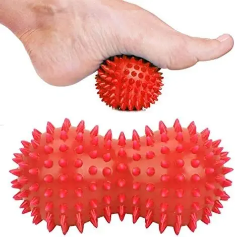 Pelota de Masaje Dura con Picos de PVC Forma Cacahuete Punto Gatillo Tejido Profundo...