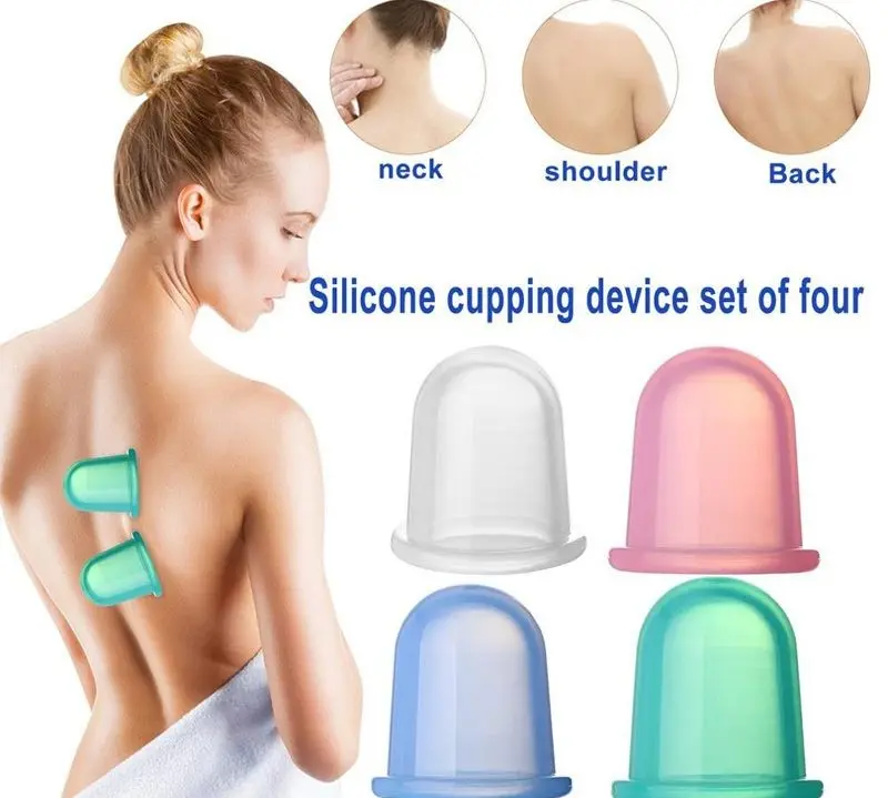 4in1 Vakuum-Dosen-Bänke Schlankmachendes Kunststoff-Saug-Schöpftherapie-Set...